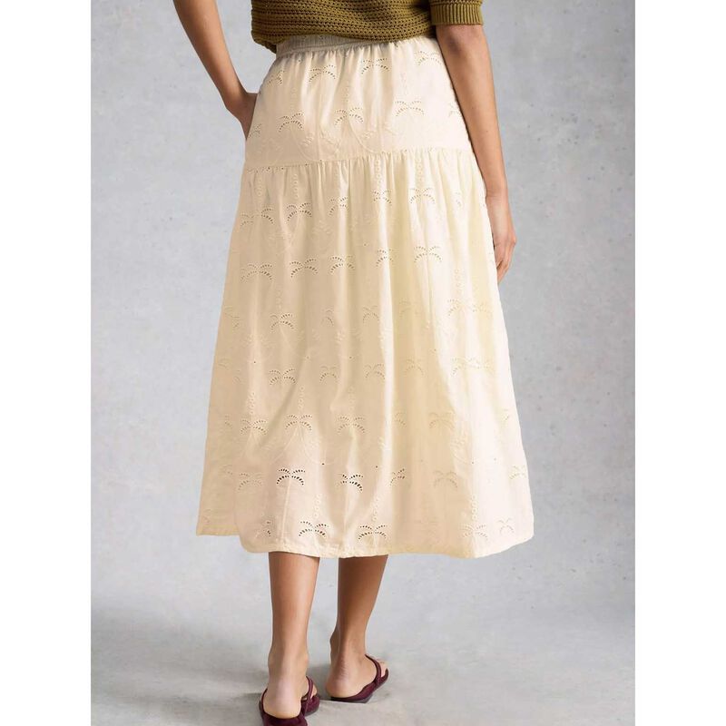 White Stuff Ruben Broderie Midi Skirt image number 1